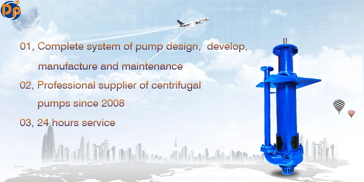 Vertical Slurry Sump Pump Submerged Pump for Chemical Industry and River Dredging