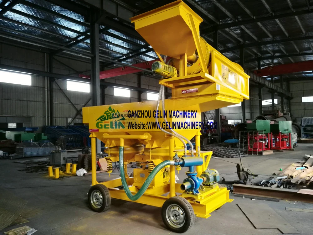 Mobile Gold Diamond Gem Mine Washing Plant Small Scale Alluvial Rock Placer Sand Tin Ore Wash Processing Clay Mining Mineral Process Separating Spiral Price