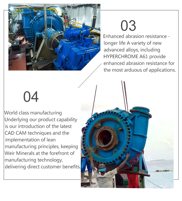 China Manufacture Heavy Duty Gravel Sand Pump for Sale, Sand Suction Pump, Industrial Pump