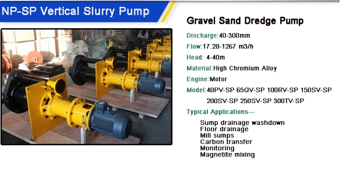 Corrosion & Acid Resistant Mineral Processing Tailing Thickener Overflow Slurry Pump