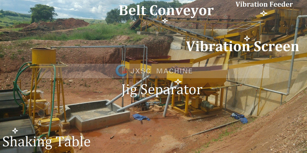Alluvial Gold Process Plant Mineral Separator Jig Machine