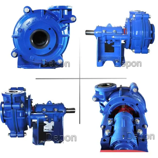 China Supplier Centrifugal Anti Abrasive Horizontal Slurry Pump, Sludg Pump