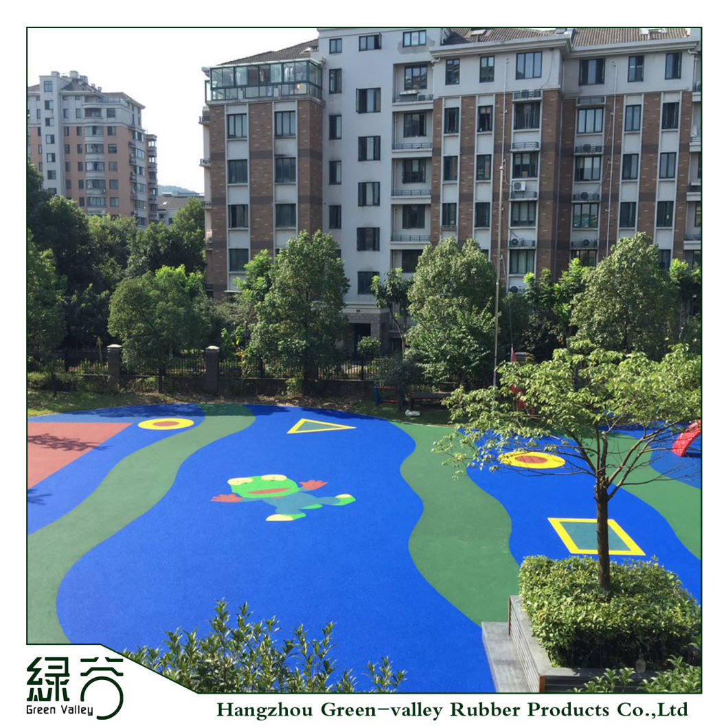 Shock Resistant, Sound Insulating, Wear Resistant 100% Recyclable Playground Wet-Pour Rubber Floor