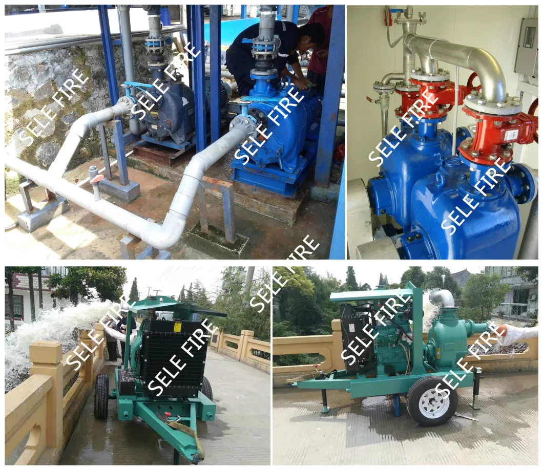 Diesel Engine Self Priming Sewage Pump, Dirty Water Pump, Waste Water Treatment Pump, Diesel Slurry Pump