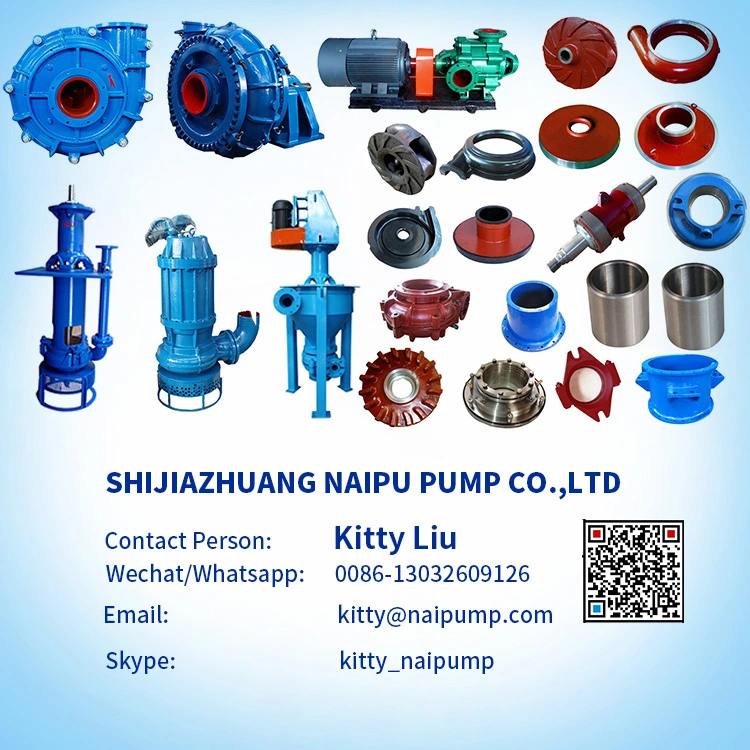 8/6e-Ah Slurry Pump and Spare Parts Replacement with Warman Pump