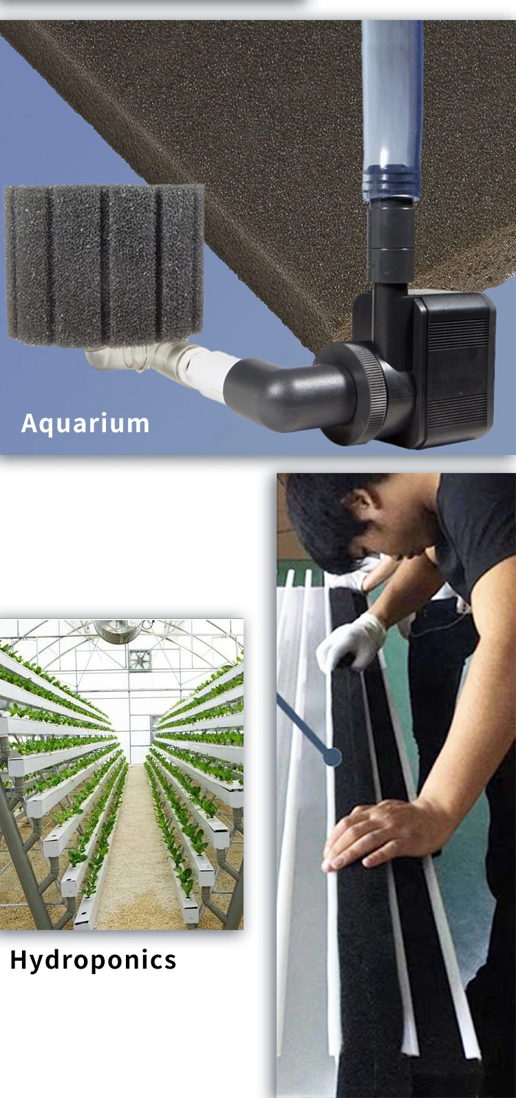 Washable Polyurethane Aquarium Open Cell Polyurethane Foam Filter