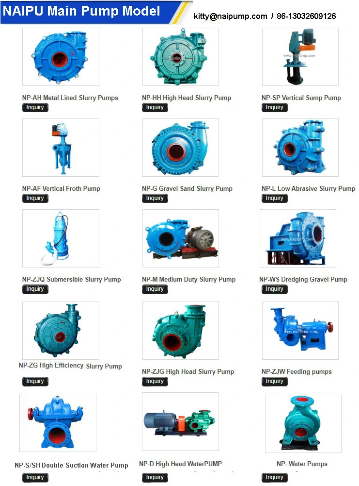 Medium Duty Mine Tailing Transportation Mineral Process Slurry Pump