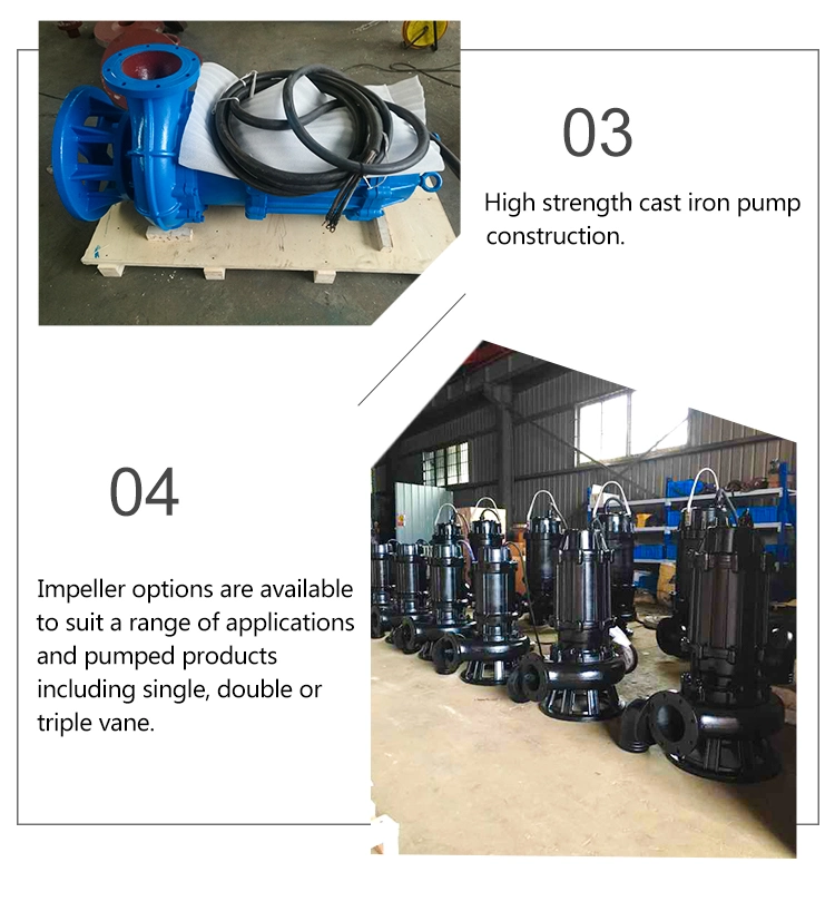 Sewage Water Pump for Heavy Duty to Transport Dirty Water Industrial Waste Water