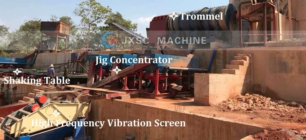 Alluvial Gold Process Plant Mineral Separator Jig Machine