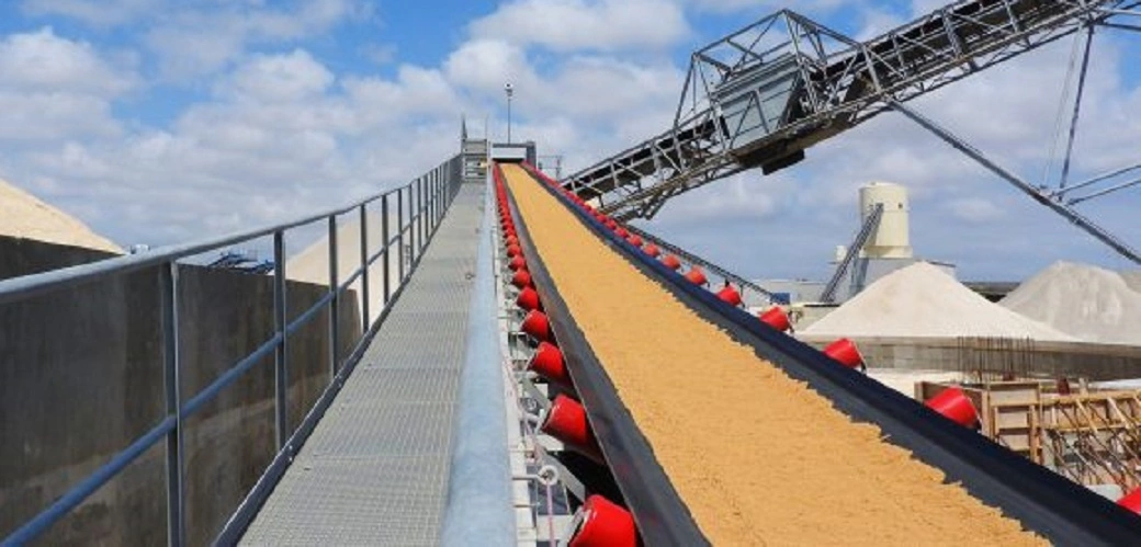 Ske Frac Sand Rubber Conveyors 40 Inch for Latin America