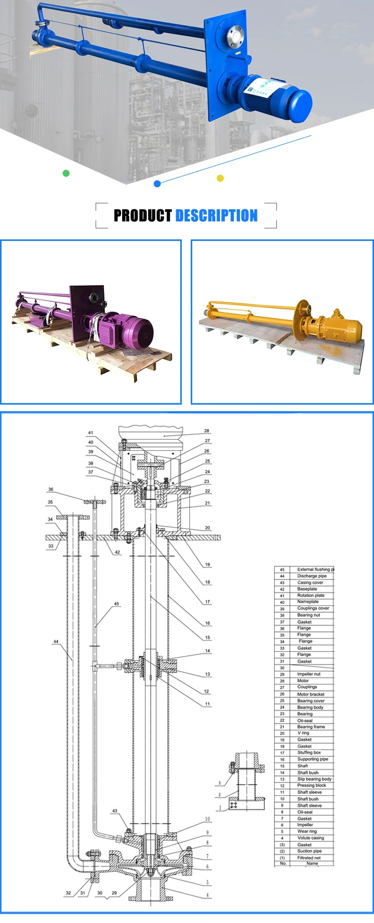High Pressure Stainless Steel Vertical Pump Chemical Pump