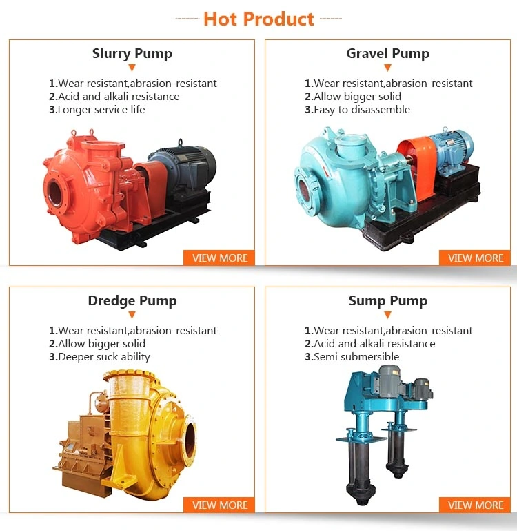 Undustrial Mining Chemical Paer Pulp Ahf Froth Slurry Pump