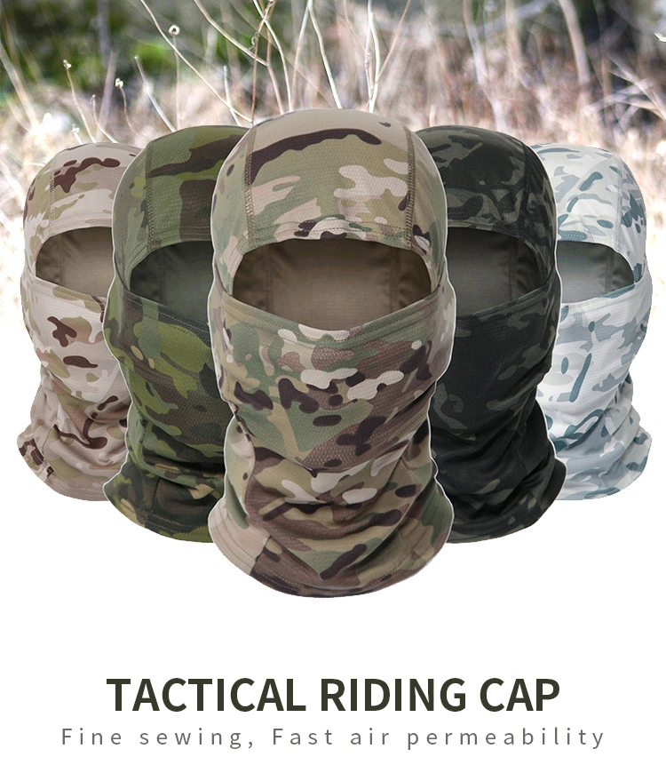 Camouflage Full Face Cover Motorcycle Cycling Hunting Army Bike Military Helmet Liner Tactical Airsoft Cap