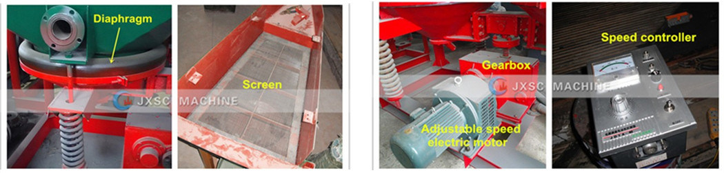 Alluvial Gold Process Plant Mineral Separator Jig Machine