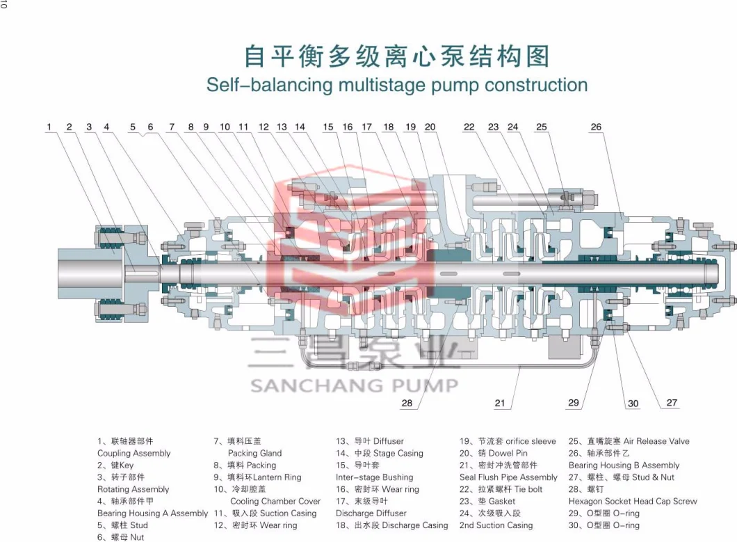 Mining Water Lifting Pump/Salt Mine Brine Trasferring High Pressure Pump/Seawater Pump