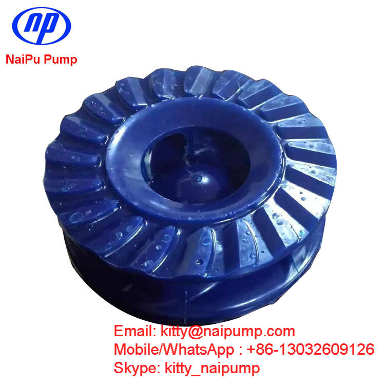 Wear Resistant Polyurethane Elastomer Slurry Pump Parts Impeller