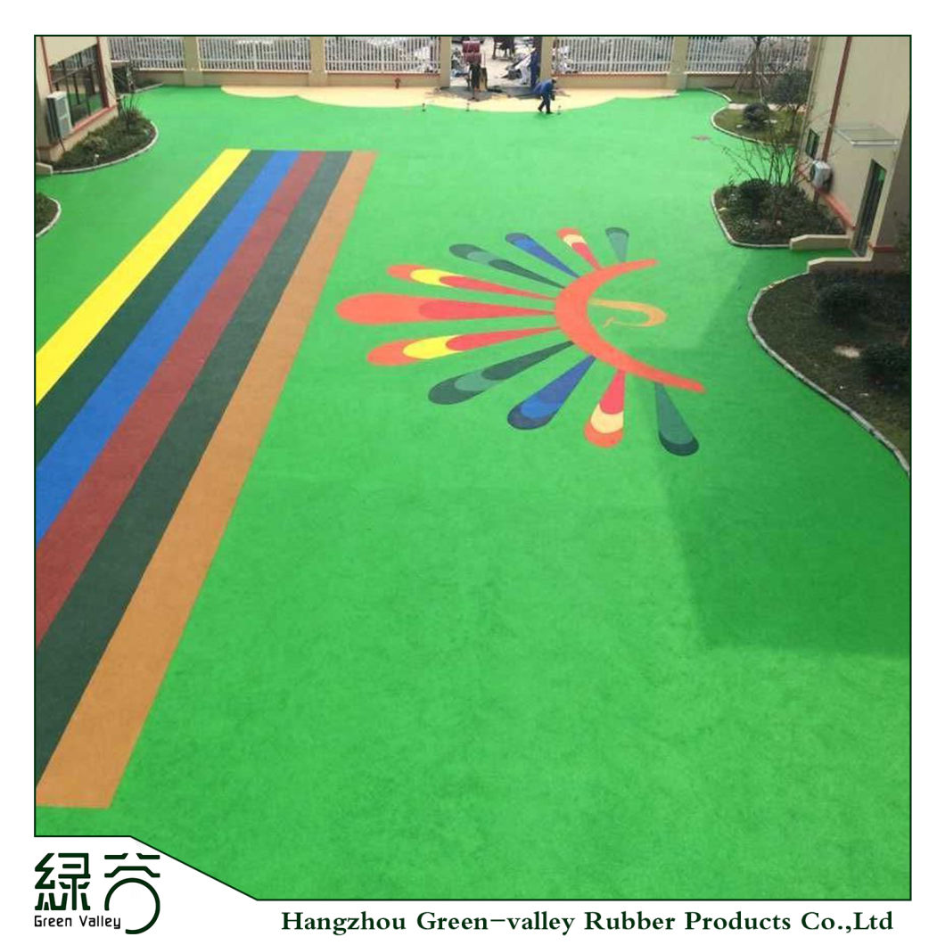 Shock Resistant, Sound Insulating, Wear Resistant 100% Recyclable Playground Wet-Pour Rubber Floor