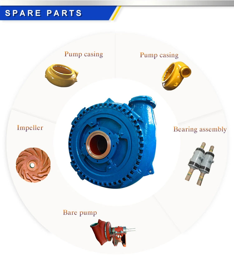 Horizontal Centrifugal Gravel Sand Pump, Slurry Mud Dredge Pump, Electric Pump, Heavy Duty Pump