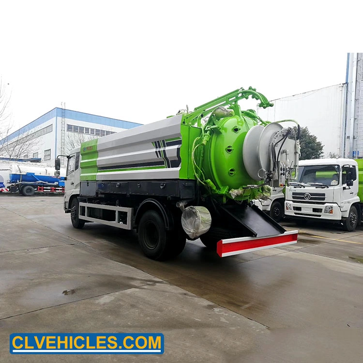 Dongfeng High Pressure Water Flushing Truck Sewer Flushing and Cleaning Trucks