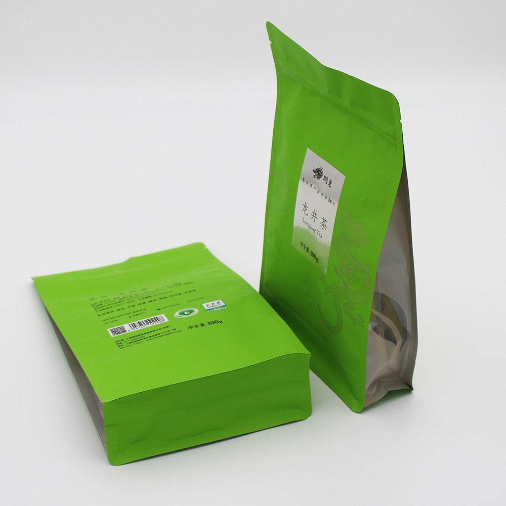 Custom Printed Food Zipper Packaging Bag Packaging High Quality Five-Sided Sealed Flat Plastic Bag