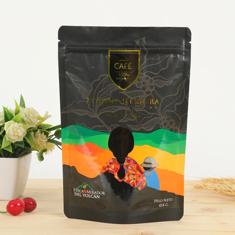 Custom Printed Resealable Mylar Stand up Pouch Plastic Packaging Doypack Zipper Coffee Tea Food Packaging Bag 