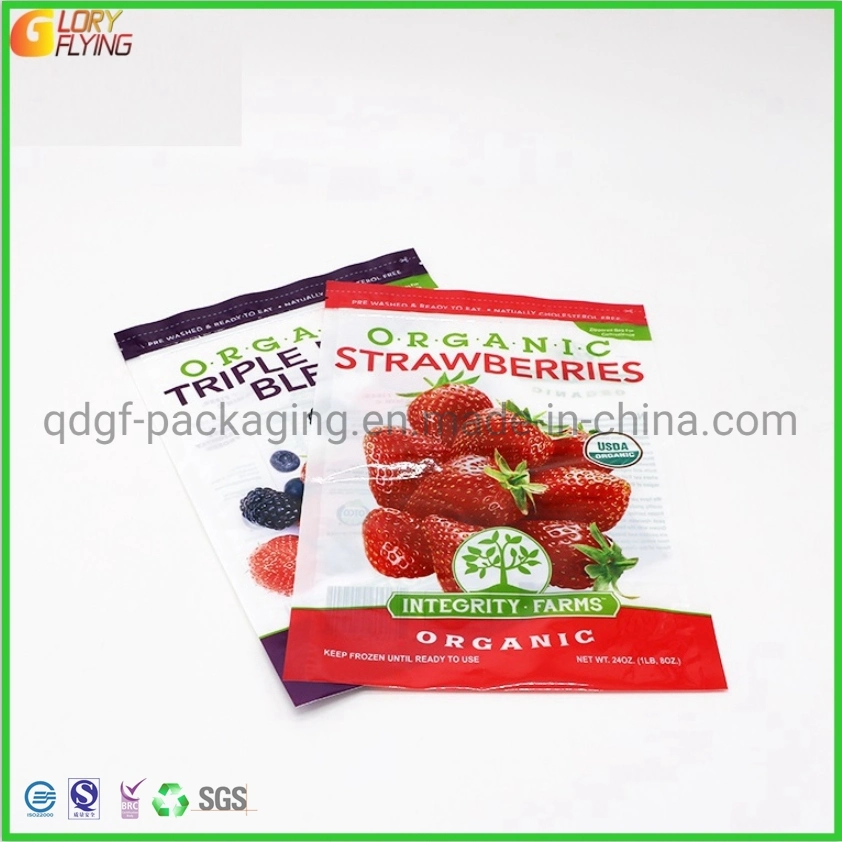 Frozen Fruit Mix Berries Plastic Packaging Food Bag Zipper Pouch with Customized