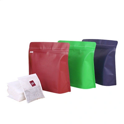 Custom Printed White Black Doypack Food Pouches Zip Lock Coffee Snack Packaging Bags