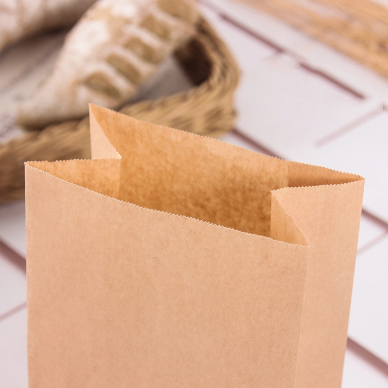 Kraft Paper Bags Food Bags Sandwich Bread Bags Party Folding Wrapping Bags