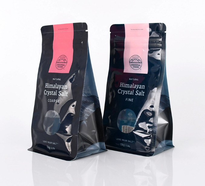 Food Grade Printed Packaging Stand up Mylar Recyclable Flat Bottom Coffee Bags