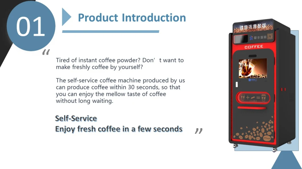 Coffee Maker Auto Freshly Ground Brewed Espresso Cappuccino Coffee Vending Machine with Kiosk Bubble Tea Machine