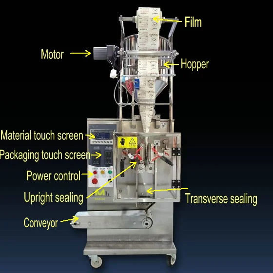 Automatic Cream Drip Coffee Soy Milk Spices Chicken Powder Vertical Pouch Bag Packing Machine Manufacturer
