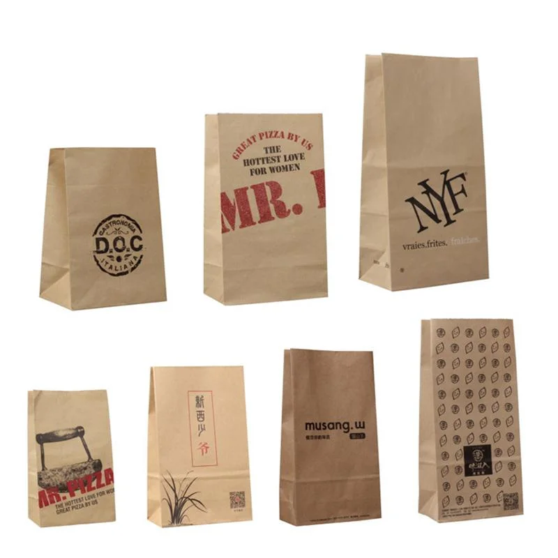 2021 Color Kraft Paper Bag Gift Paper Bag Food Bag Packaging Bag Baking Packaging Bag