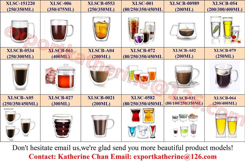 Double Wall Espresso Glass Cup Customize Cappuccino Glass Cup Cappuccino Coffee Cup