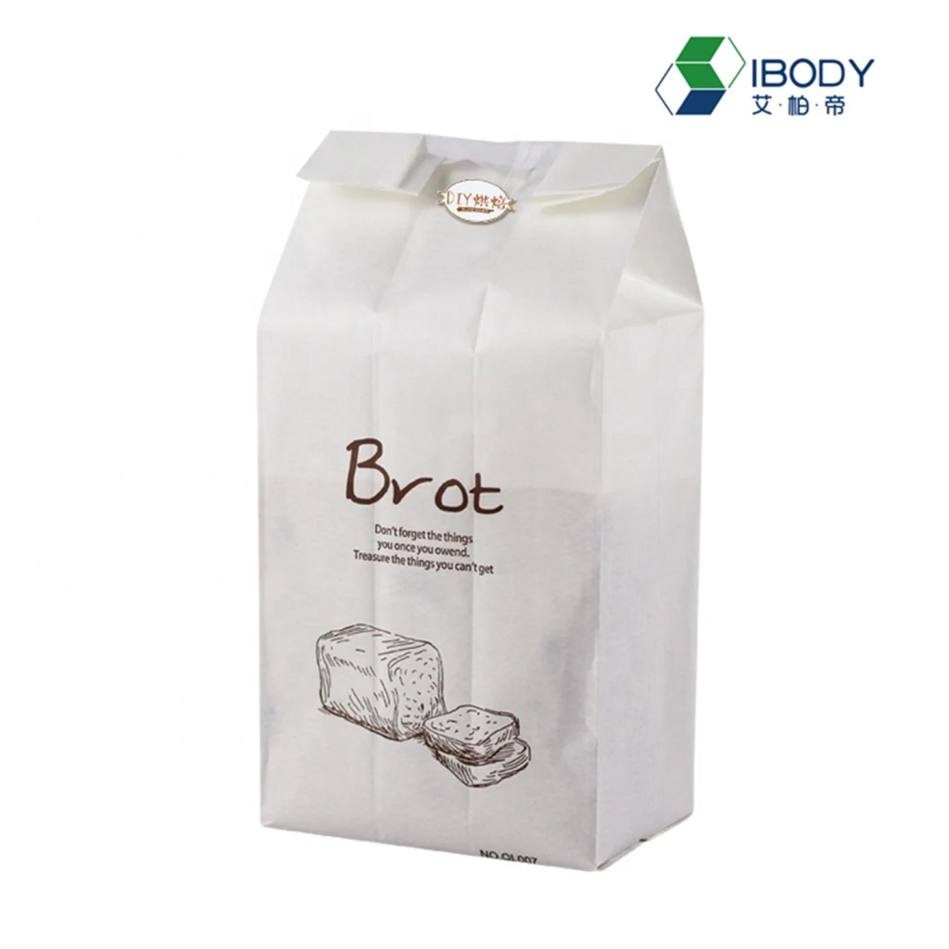 French Pastry Bags, Greaseproof Food Bags, Baking Bags, Kraft Paper Bags, Open-Window Toast