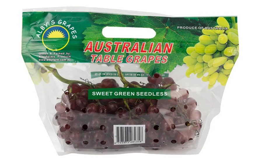 Food Grade Laminated Grape Packing Bag Cherry Zipper Bag Fruit Bag Grape Standup Pouch