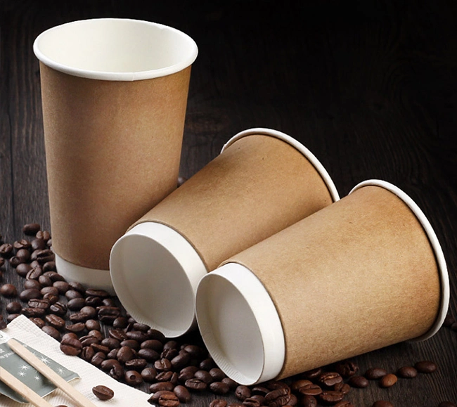 Eco Friendly Recycle Single Wall Disposable Coffee Paper Coffee Cups
