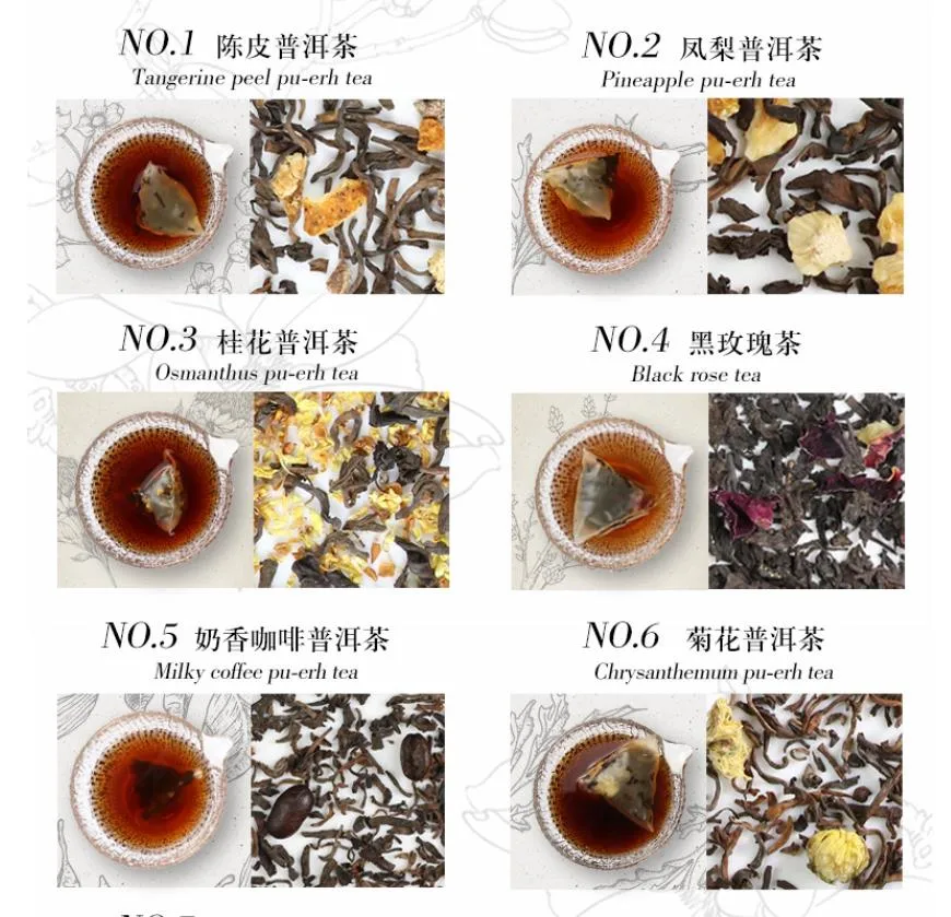 Milky Coffee PU Erh Tea Blended Tea Black Rose Tea
