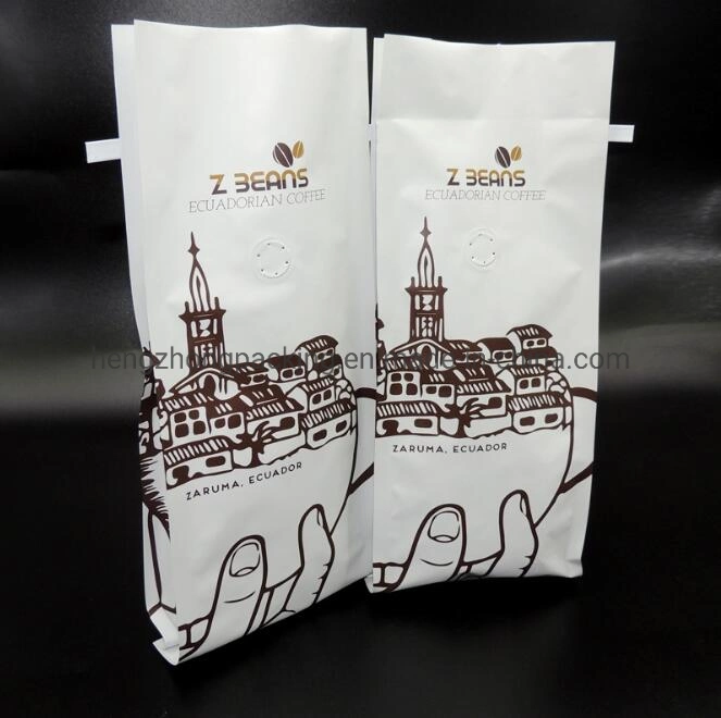 Gravure Printing Customized Biodegradable Bag Kraft Paper Coffee Packaging Bag
