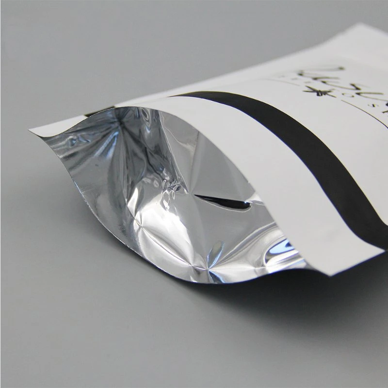 Custom Size Stand up Coffee Packaging Bag Aluminum Foil Zip Lock Sachet for Coffee