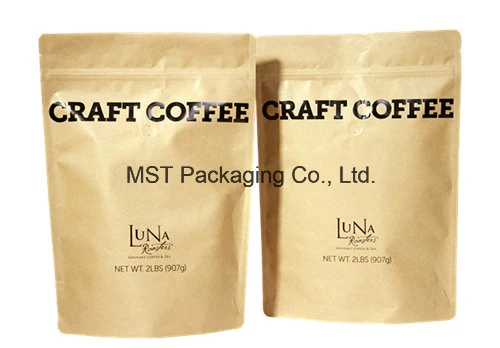 Kraft Paper Coffee Bag/Stand up Pouch with Zipper/ Coffee Bag with Window