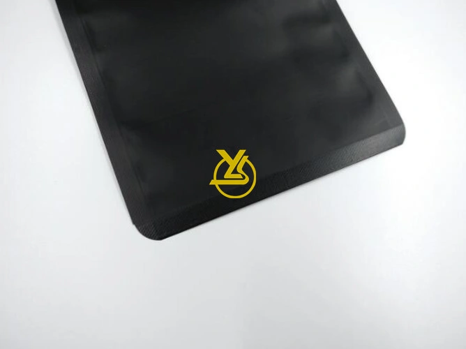 Food Grade Black Surface Standup Tea Bag with Valve Foil Ziplock Coffee Pouch