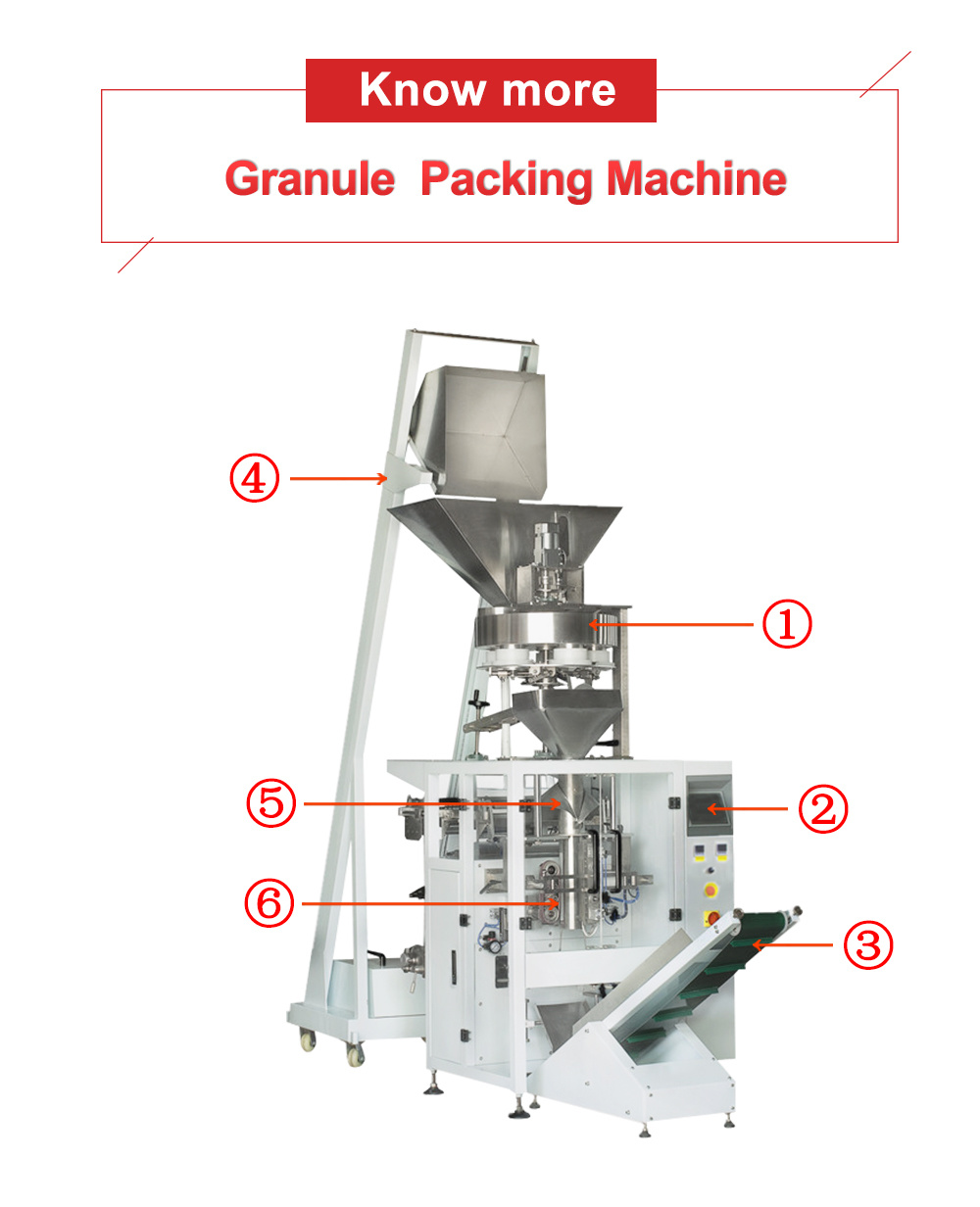 Automatic Weighing Dried Apricot Fruit Packing Machine Preserved Packaging Machine