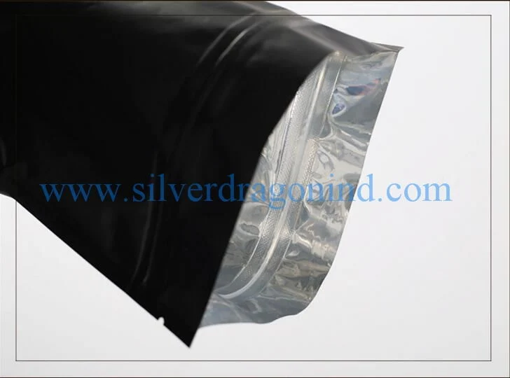 Wholesale 500g Matte Black Coffee Packaging Bag with Ziplock and Valve