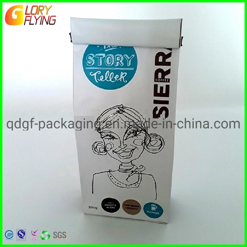Coffee Packaging Vacuum Bag with Tin Tie for Coffee and Tea