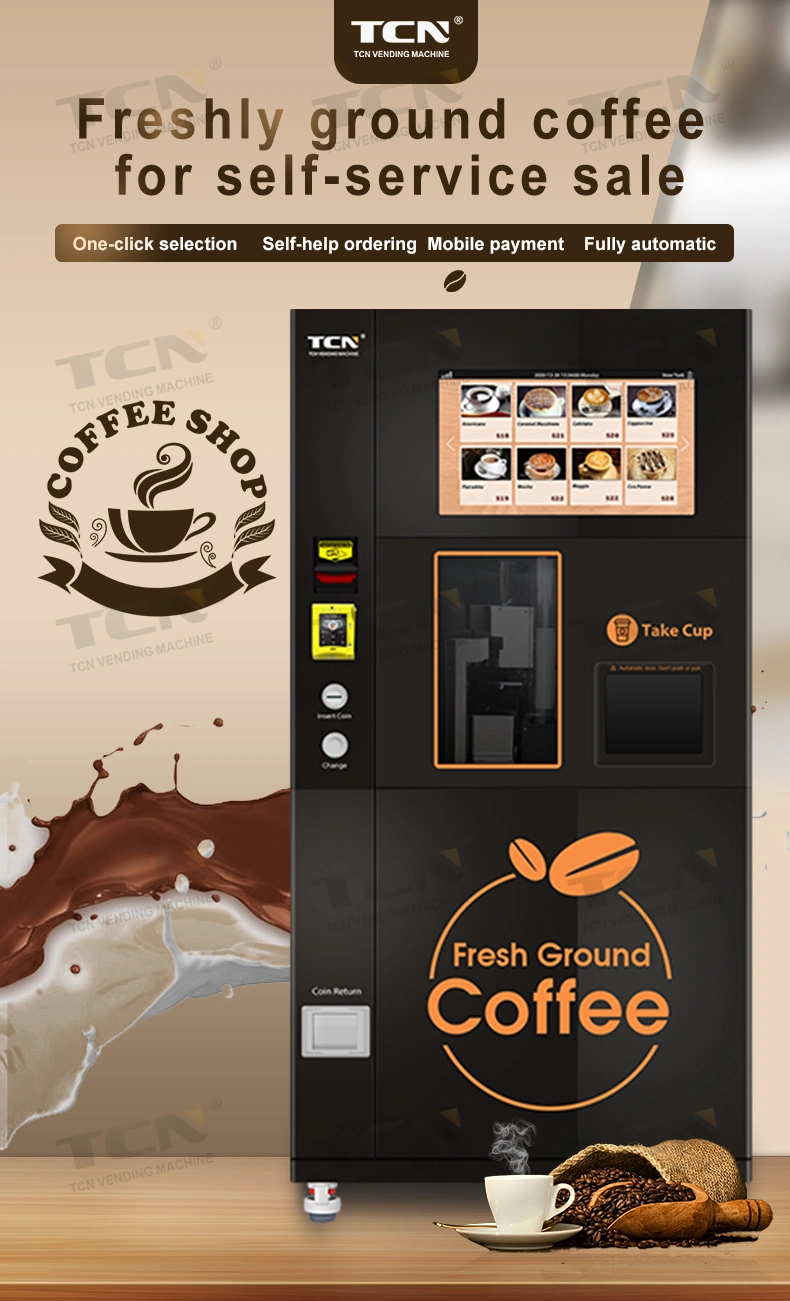 Tcn Fresh Ground Coffee Freshly Brewed Coffee Vending Machine