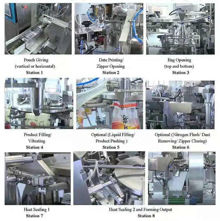 Doypack Coffee Plastic Bag Filling Packing Machine