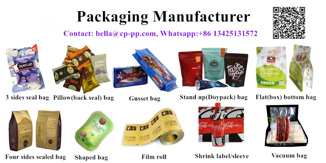Black Flat Bottom Kraft Paper Coffee/Food/Tea/Bread Packaging Bag with Zipper