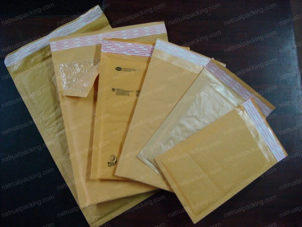 Luxury Kraft Leather Packaging Packing Shipping Mailer Bubble Envelop Bag