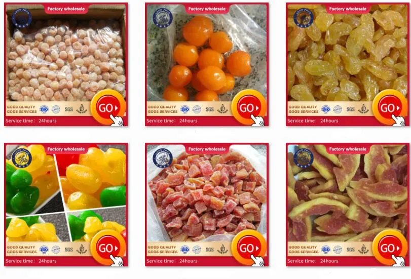 Factory Outlet Store Cheap Price Dried Cherry, Dried Strawberry, Dried Peach, Dried Pear Preserved Fruit Dried