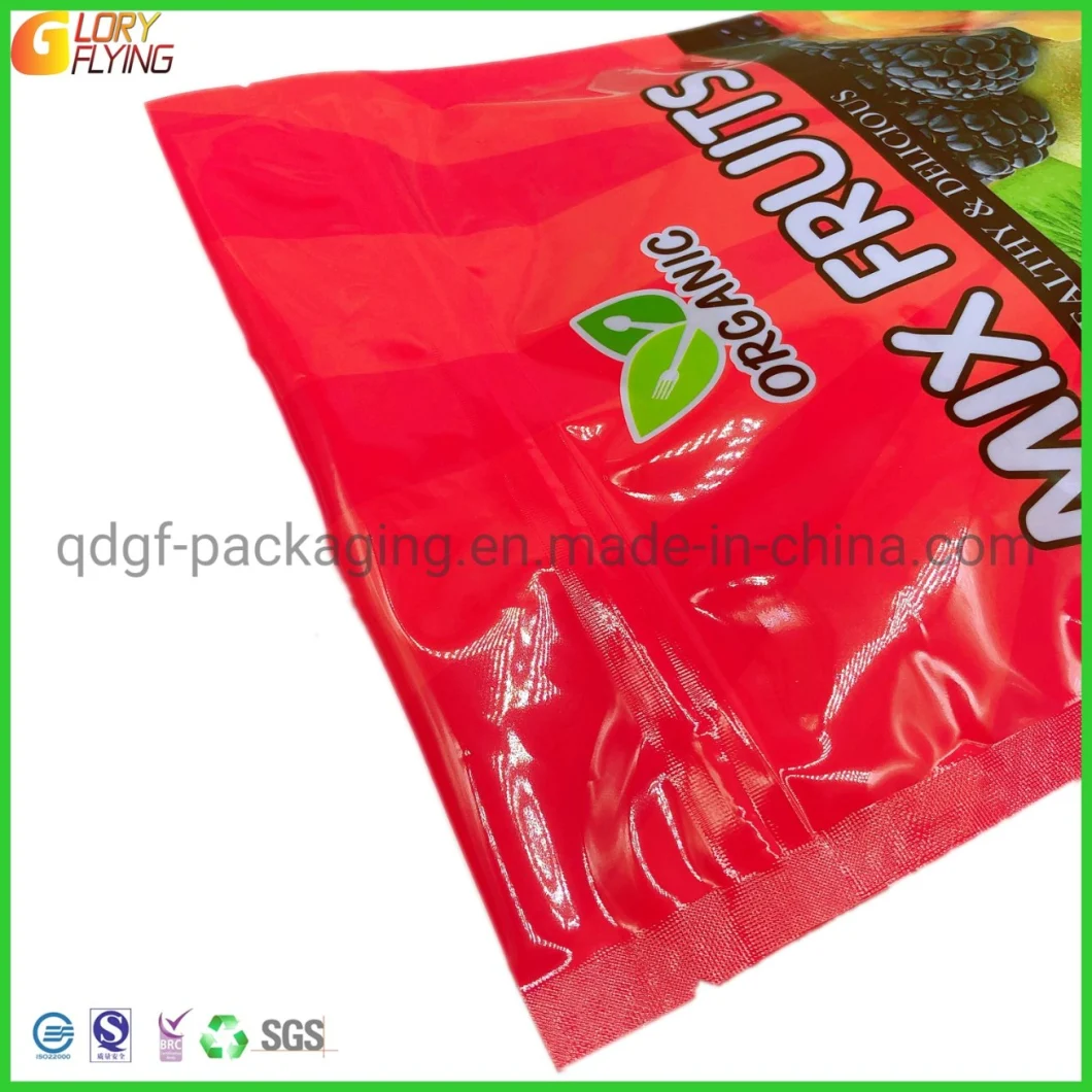 Frozen Bag Mix Berries Packaging 500g Plastic Food Pouch with Zipper